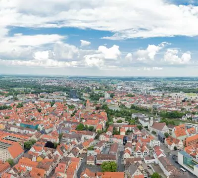 Luftbildaufnahme einer Stadt
