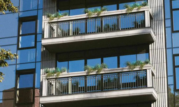Eine Eigentumswohnung in einem modernen Wohnhaus